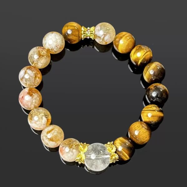 Mystic Aura: Tiger's Eye Sunstone Bracelet